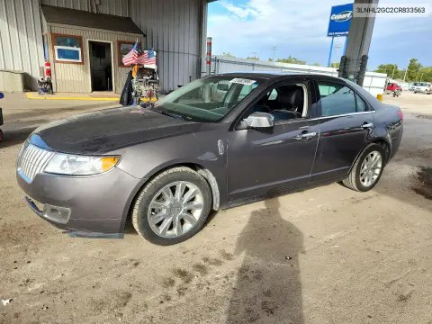 3LNHL2GC2CR833563 — 2012 Lincoln MKZ, Передняя часть, фото до ремонта