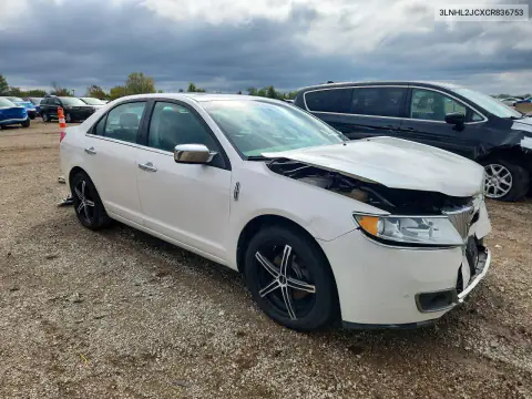 3LNHL2JCXCR836753 — 2012 Lincoln MKZ, фото 4 с аукциона Copart, Передняя часть