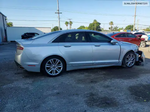 3LN6L2GK9DR807235 — 2013 Lincoln MKZ, фото 3 с аукциона Copart, Передняя часть