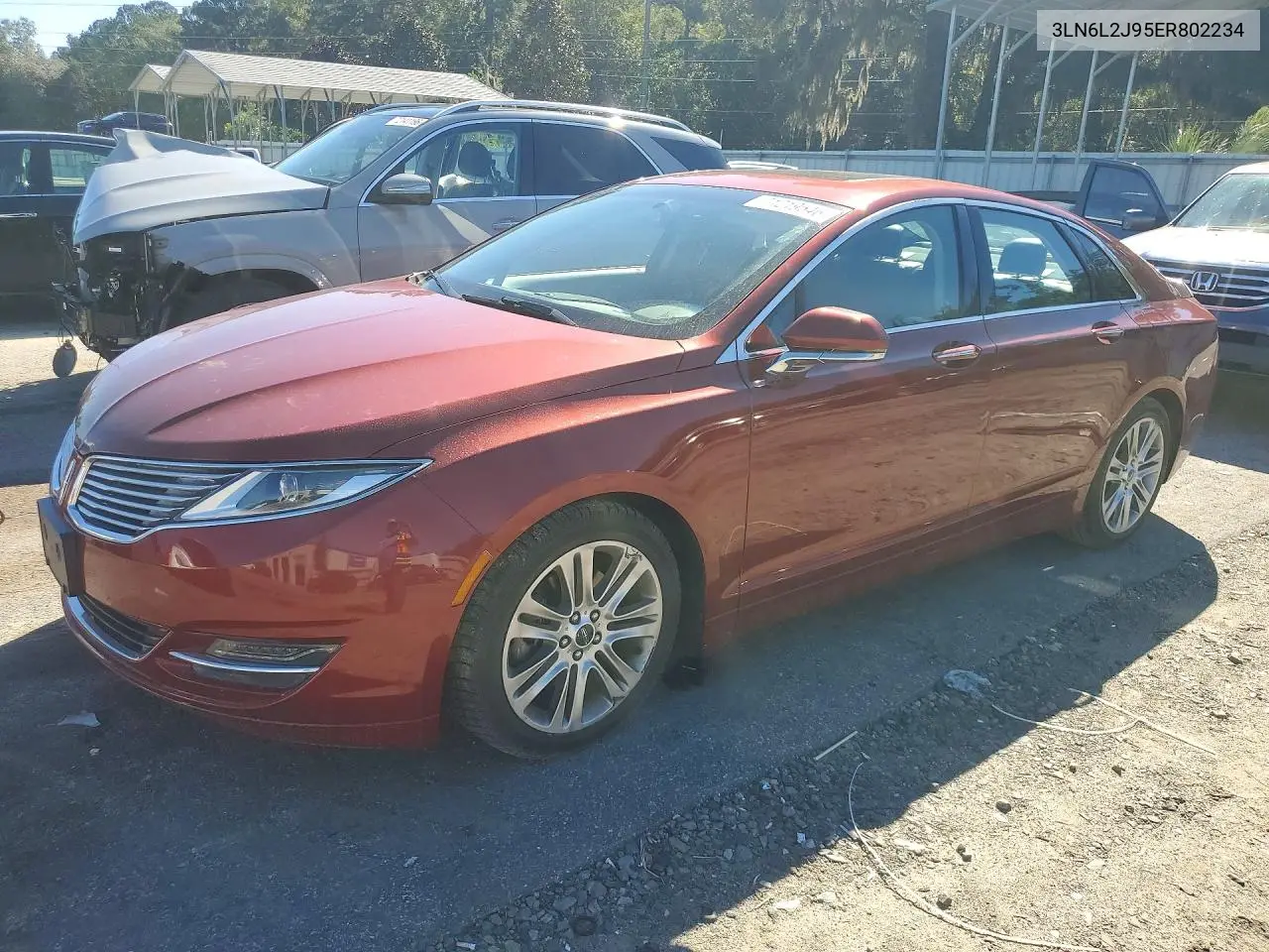 2014 Lincoln Mkz VIN 3LN6L2J95ER802234 фото 1