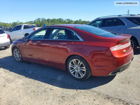 2014 Lincoln Mkz VIN 3LN6L2J95ER802234 фото 2