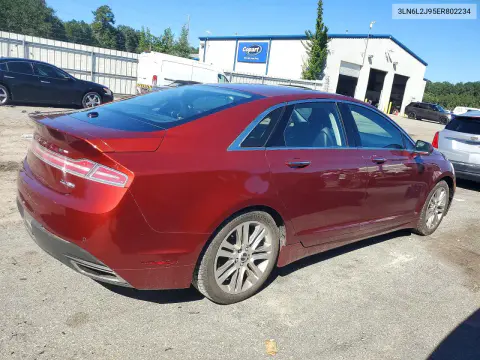 2014 Lincoln Mkz VIN 3LN6L2J95ER802234 фото 3