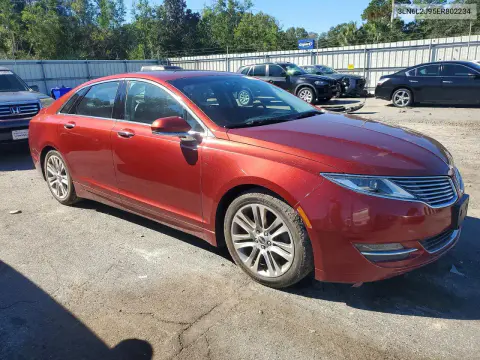 2014 Lincoln Mkz VIN 3LN6L2J95ER802234 фото 4