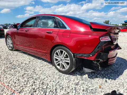 2014 Lincoln Mkz Hybrid VIN 3LN6L2LU9ER814257 фото 2