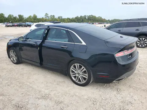 2015 Lincoln Mkz VIN 3LN6L2GK0FR616094 фото 2