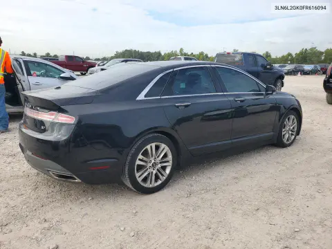 2015 Lincoln Mkz VIN 3LN6L2GK0FR616094 фото 3