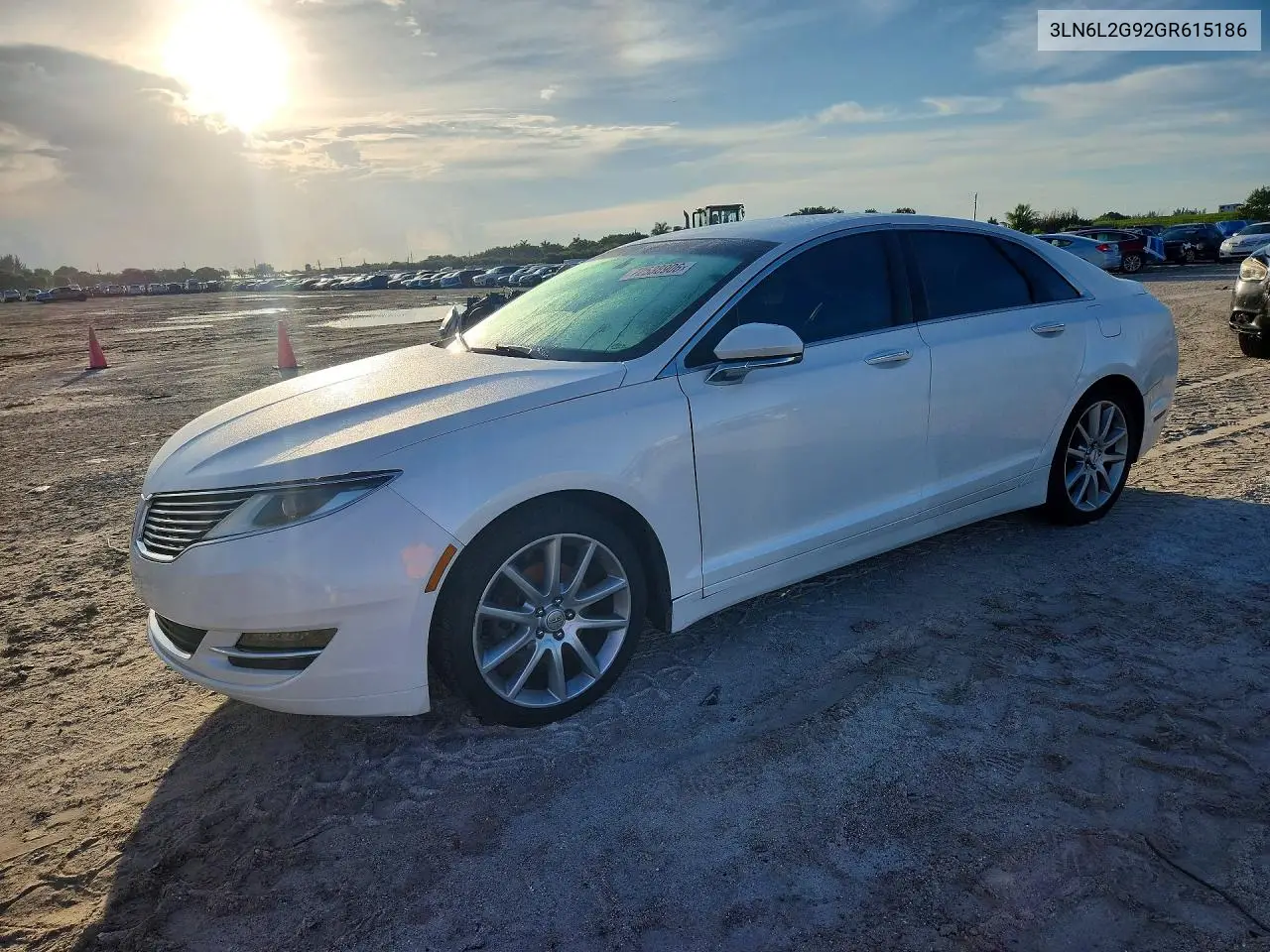2016 Lincoln Mkz VIN 3LN6L2G92GR615186 фото 1