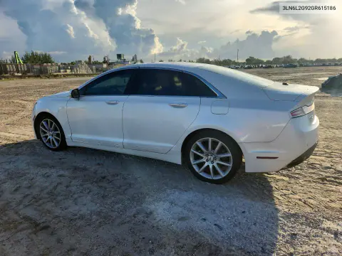 2016 Lincoln Mkz VIN 3LN6L2G92GR615186 фото 2