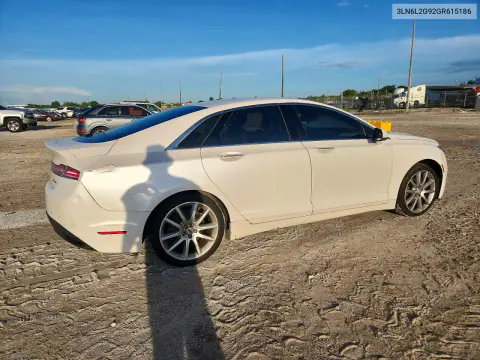 2016 Lincoln Mkz VIN 3LN6L2G92GR615186 фото 3