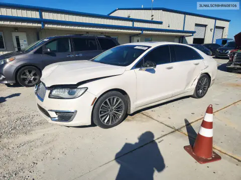 3LN6L5C98HR608106 — 2017 Lincoln MKZ, Передняя часть, фото до ремонта