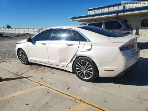 2017 Lincoln Mkz Select VIN 3LN6L5C98HR608106 фото 2