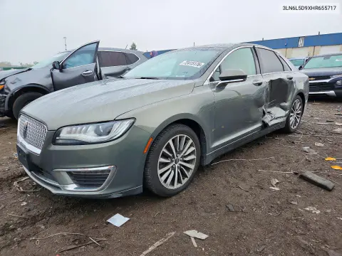 3LN6L5D9XHR655717 — 2017 Lincoln MKZ, Сторона, фото до ремонта