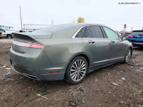 2017 Lincoln Mkz Select VIN 3LN6L5D9XHR655717 фото 3