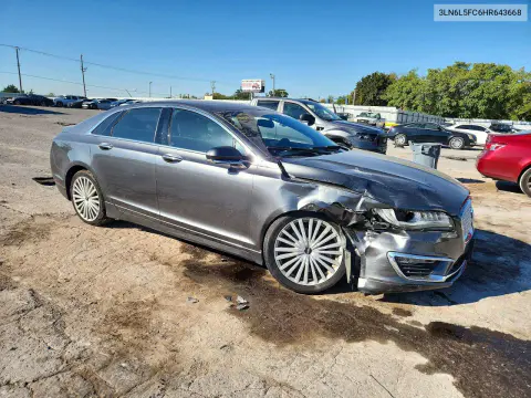 2017 Lincoln Mkz Reserve VIN 3LN6L5FC6HR643668 фото 4