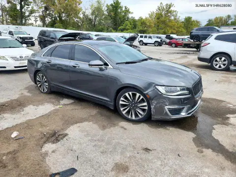 3LN6L5F91HR628080 — 2017 Lincoln MKZ, фото 4 с аукциона Copart, Передняя часть