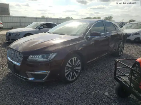 3LN6L5MU6HR606521 — 2017 Lincoln MKZ, Задняя часть, фото до ремонта