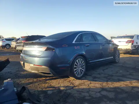 3LN6L5C92HR636130 — 2017 Lincoln MKZ, фото 3 с аукциона Copart, Передняя часть