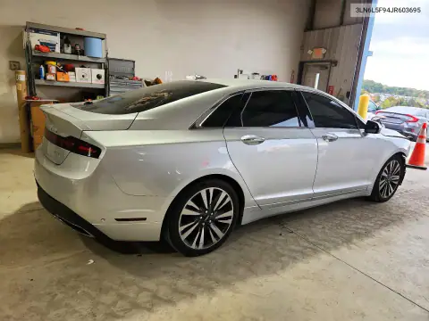 3LN6L5F94JR603695 — 2018 Lincoln MKZ, фото 3 с аукциона Copart, Передняя часть