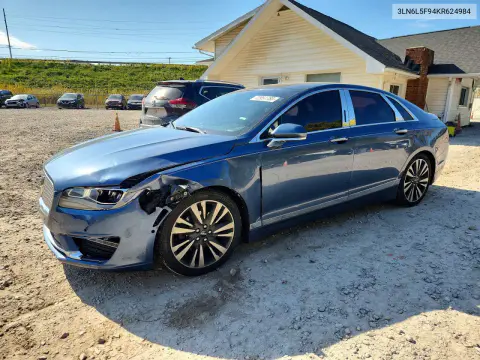 3LN6L5F94KR624984 — 2019 Lincoln MKZ, Передняя часть, фото до ремонта