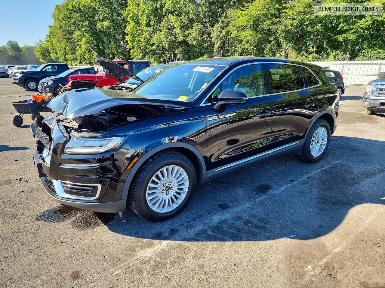 2019 Lincoln Nautilus VIN 2LMPJ8J92KBL40615 фото 1