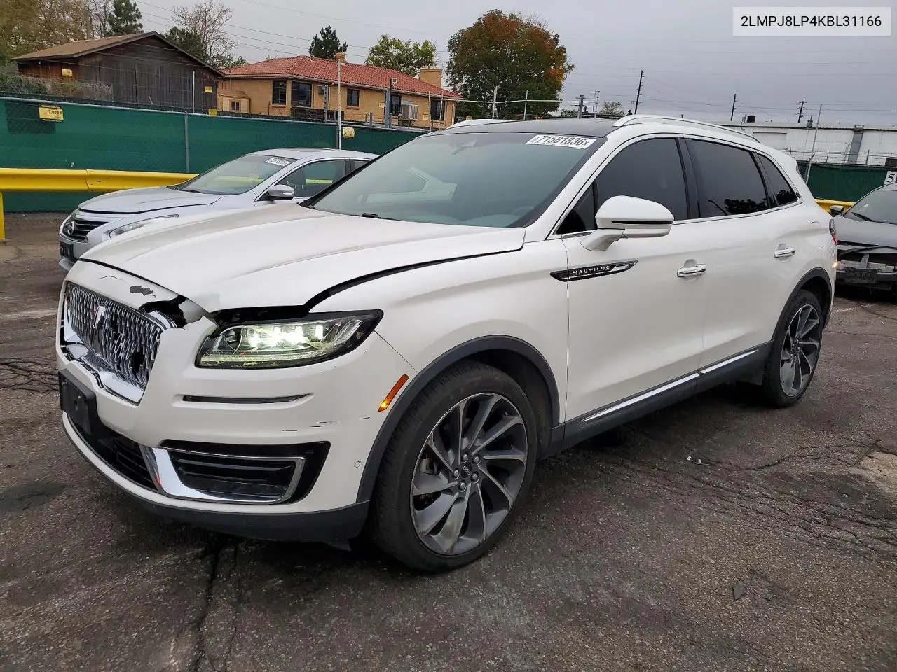 2019 Lincoln Nautilus Reserve VIN 2LMPJ8LP4KBL31166 фото 1