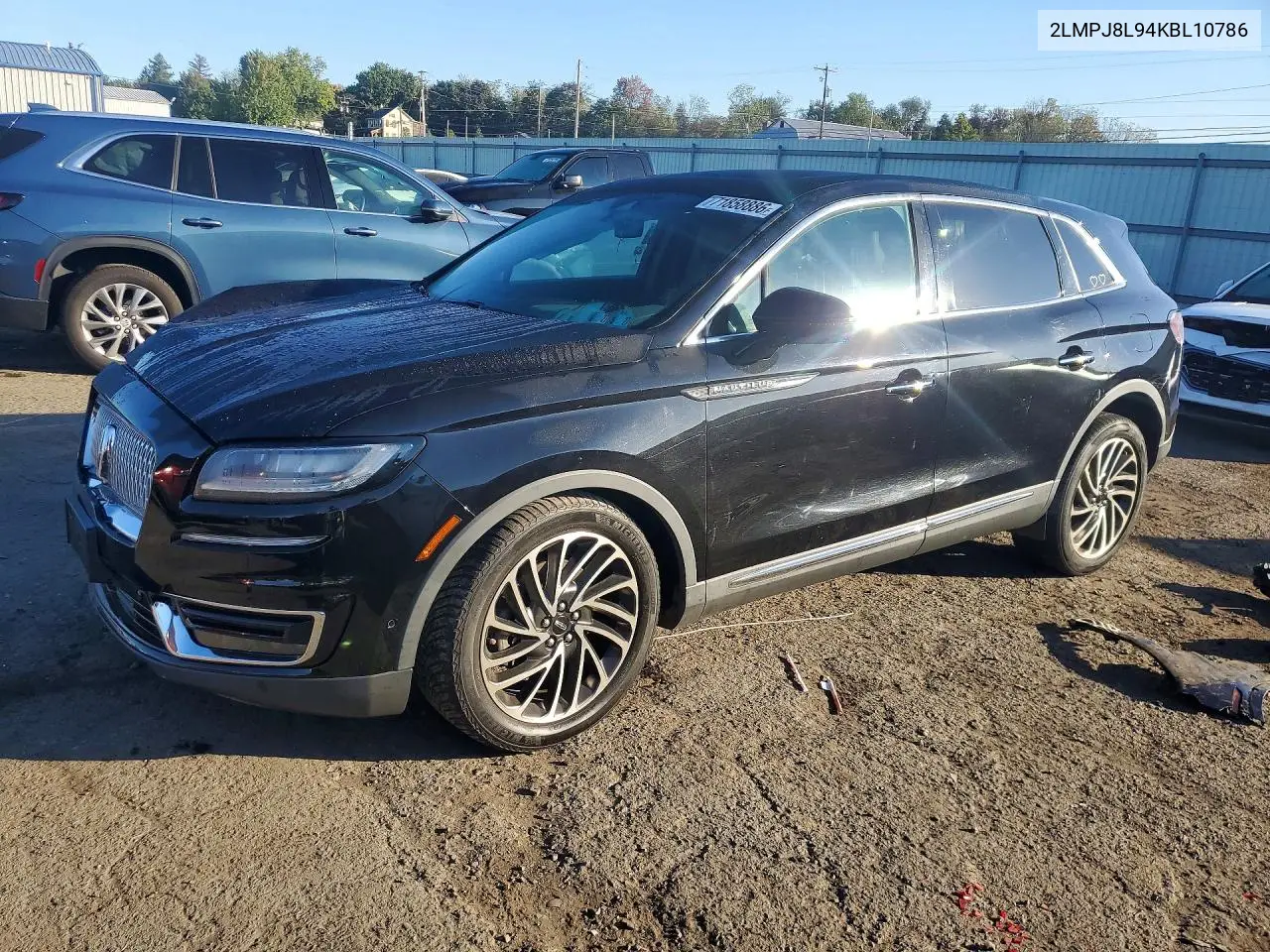 2019 Lincoln Nautilus Reserve VIN 2LMPJ8L94KBL10786 фото 1