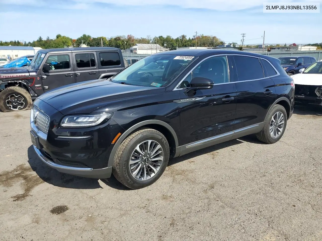 2022 Lincoln Nautilus Select VIN 2LMPJ8J93NBL13556 фото 1