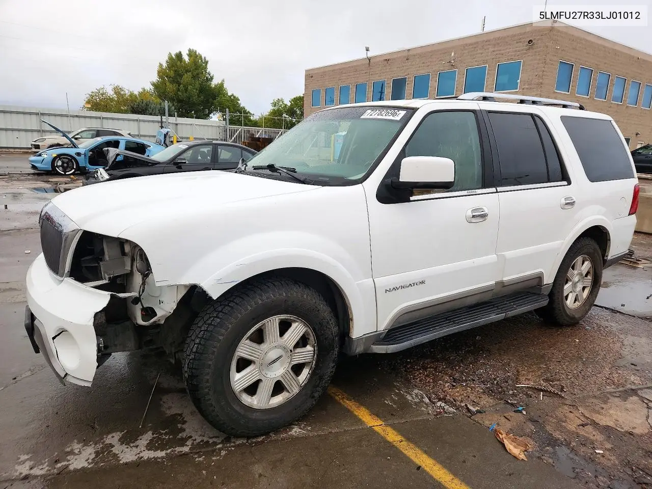 5LMFU27R33LJ01012 Lincoln Navigator 2003 — повреждение Передняя часть, фото до ремонта
