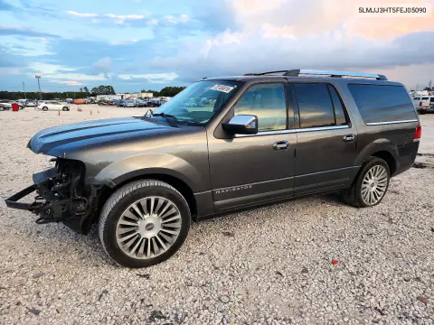 5LMJJ3HT5FEJ05090 — 2015 Lincoln Navigator, Передняя часть, фото до ремонта