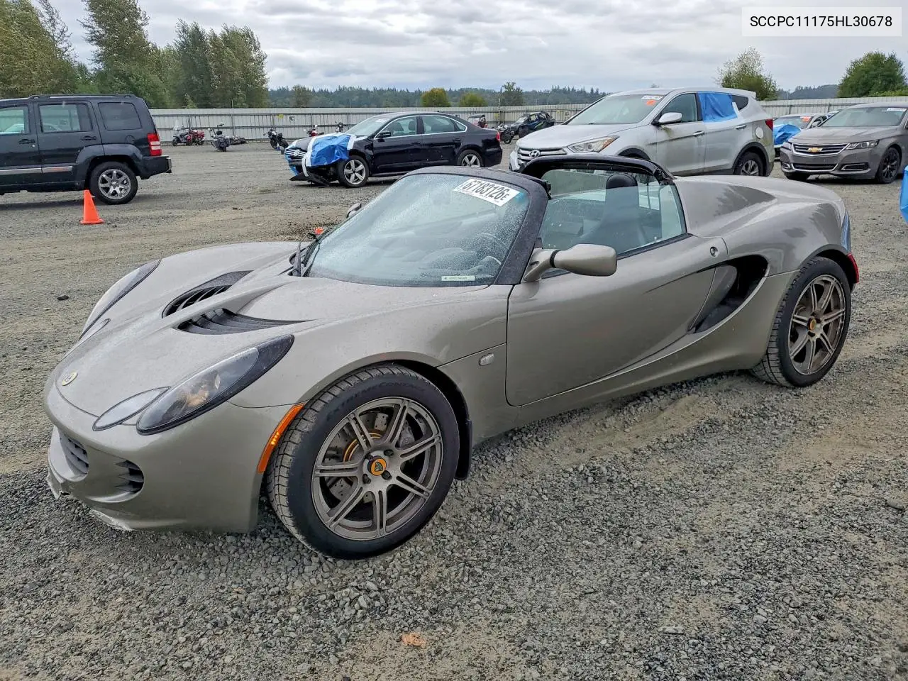 2005 Lotus Elise VIN SCCPC11175HL30678 фото 1