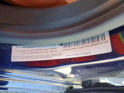 2015 Maserati Ghibli VIN ZAM57XSA4F1146237 фото 12