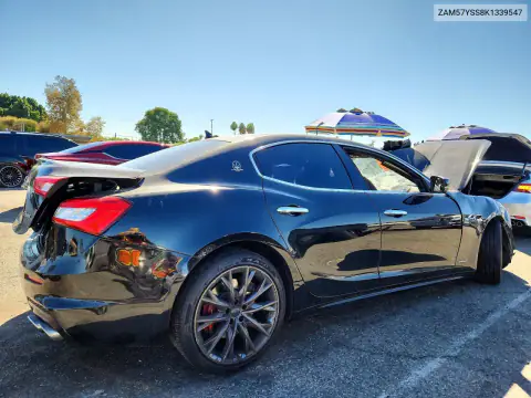 ZAM57YSS8K1339547 — 2019 Maserati Ghibli, фото 3 с аукциона Copart, Передняя часть