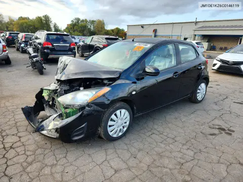 JM1DE1KZ6C0146119 — 2012 Mazda 2, Передняя часть, фото до ремонта