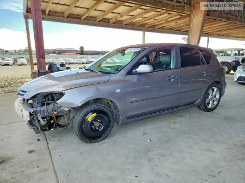 JM1BK343351237625 — 2005 Mazda 3, Передняя часть, фото до ремонта