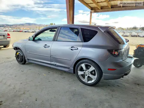 2005 Mazda 3 Hatchback VIN JM1BK343351237625 фото 2