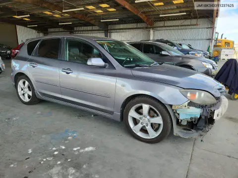 2005 Mazda 3 Hatchback VIN JM1BK343351237625 фото 4