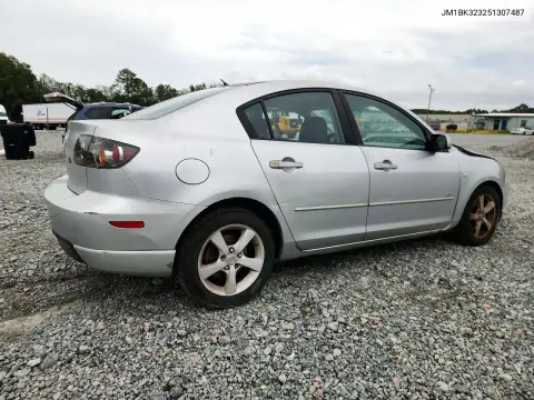 2005 Mazda 3 S VIN JM1BK323251307487 фото 3