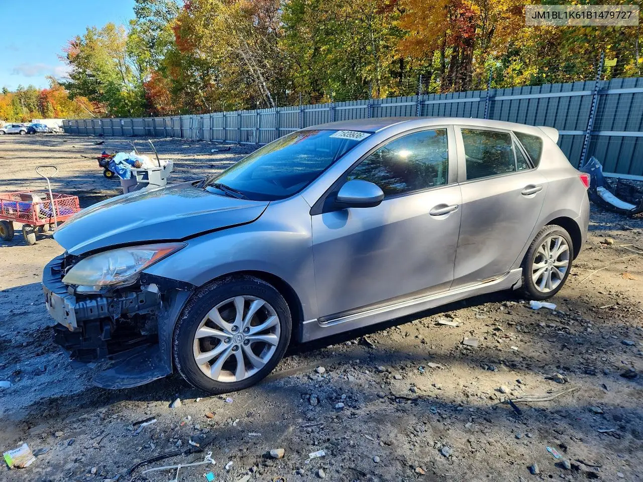 2011 Mazda 3 S VIN JM1BL1K61B1479727 фото 1