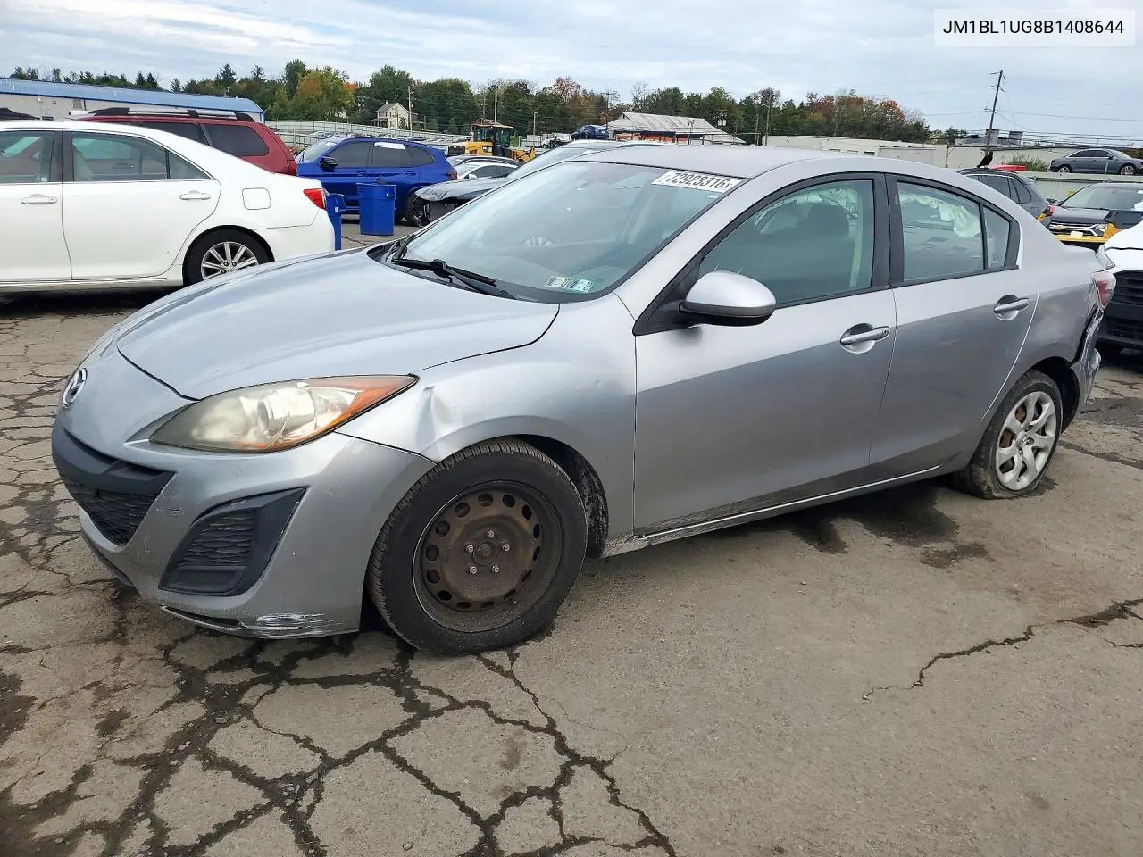 JM1BL1UG8B1408644 Mazda 3 2011 — повреждение Задняя часть, фото до ремонта