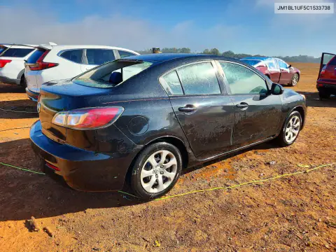 2012 Mazda 3 I VIN JM1BL1UF5C1533738 фото 3
