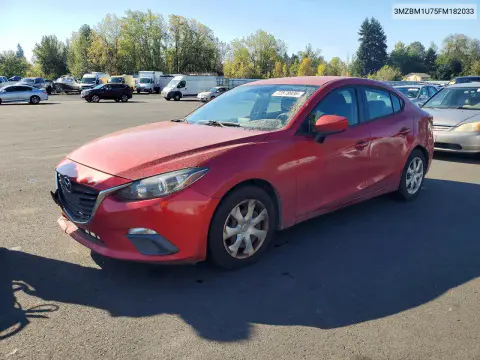 3MZBM1U75FM182033 — 2015 Mazda 3, Передняя часть, фото до ремонта