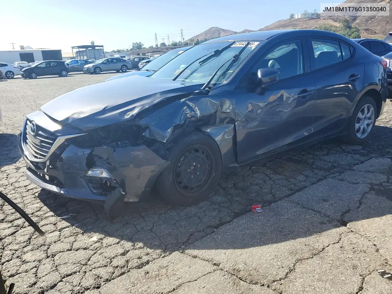 JM1BM1T76G1350040 Mazda 3 2016 — повреждение Передняя часть, фото до ремонта