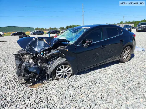 3MZBM1W72GM314308 — 2016 Mazda 3, Передняя часть, фото до ремонта