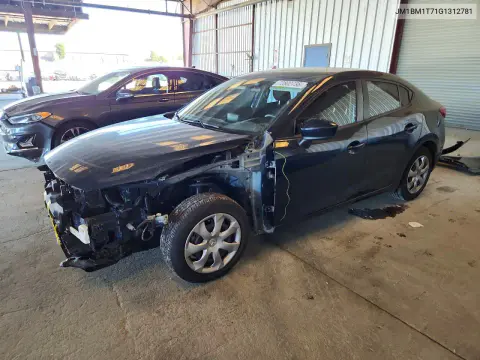 JM1BM1T71G1312781 — 2016 Mazda 3, Передняя часть, фото до ремонта