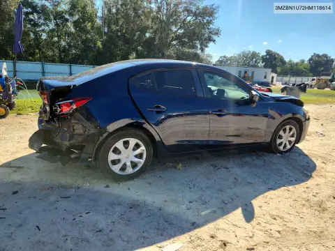 3MZBN1U72HM118614 — 2017 Mazda 3, фото 3 с аукциона Copart, Передняя часть