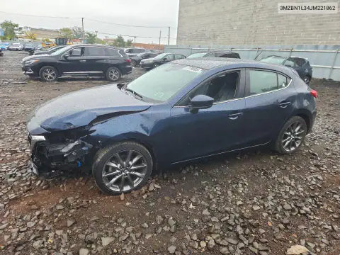 3MZBN1L34JM221862 — 2018 Mazda 3, Передняя часть, фото до ремонта