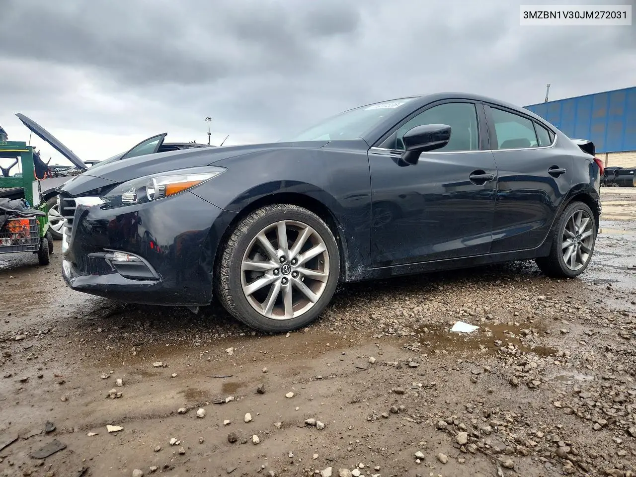 3MZBN1V30JM272031 Mazda 3 2018 — повреждение Задняя часть, фото до ремонта