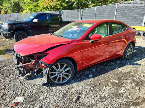 3MZBN1W32JM242074 — 2018 Mazda 3, Задняя часть, фото до ремонта
