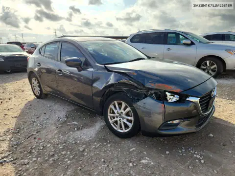3MZBN1K75JM268189 — 2018 Mazda 3, фото 4 с аукциона Copart, Передняя часть