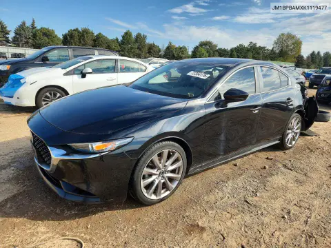 JM1BPBAMXK1119477 — 2019 Mazda 3, Задняя часть, фото до ремонта